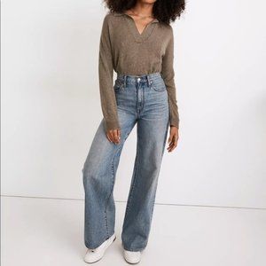 Madewell Superwide-Leg Jeans in Eastchester Wash Size 26